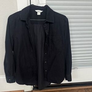 H&M Black Button Down Shirt